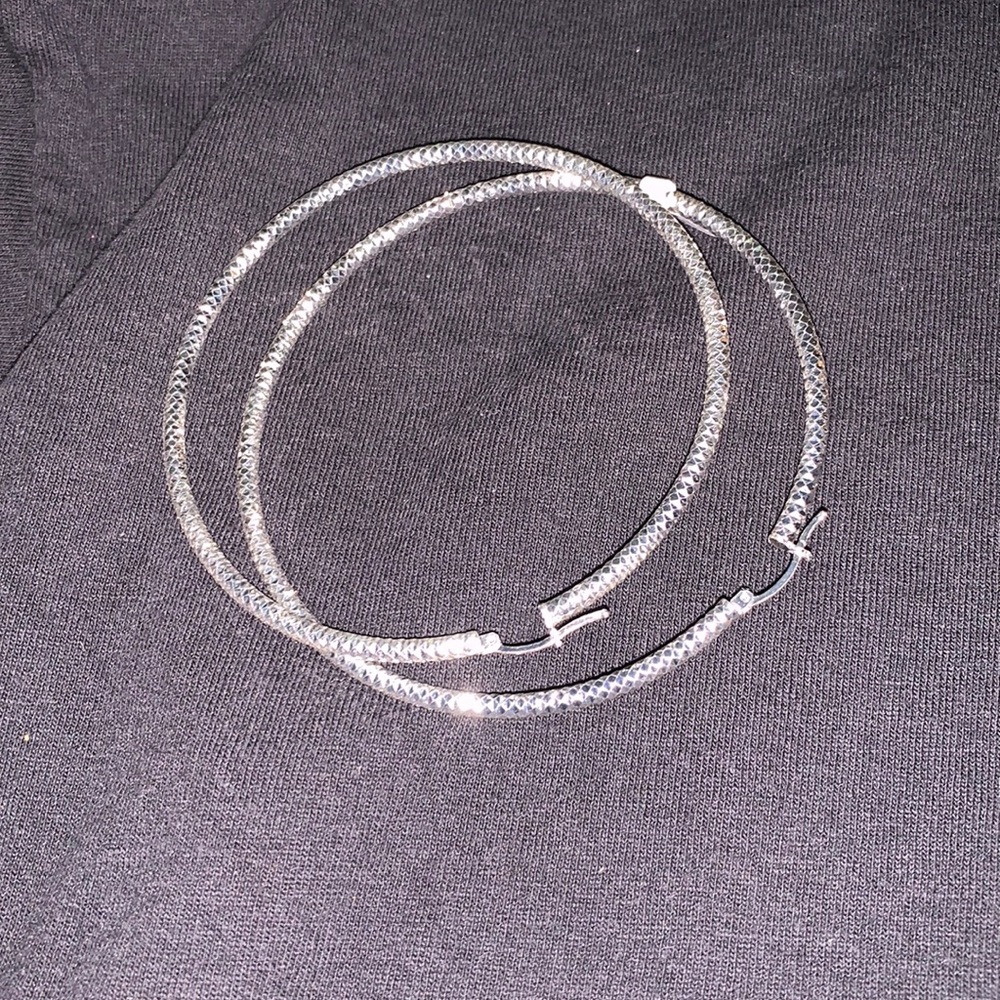 925 sterling silver hoops